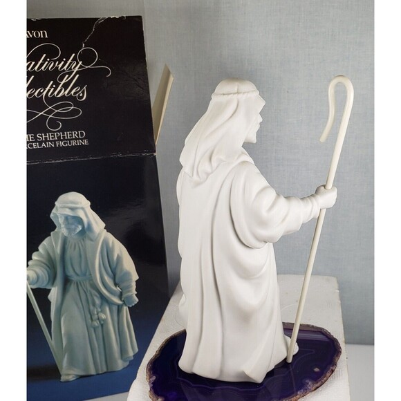Vintage 1983 Avon Bisque Porcelain Nativity Collectable "The Shepherd " Figurine - Picture 9 of 15